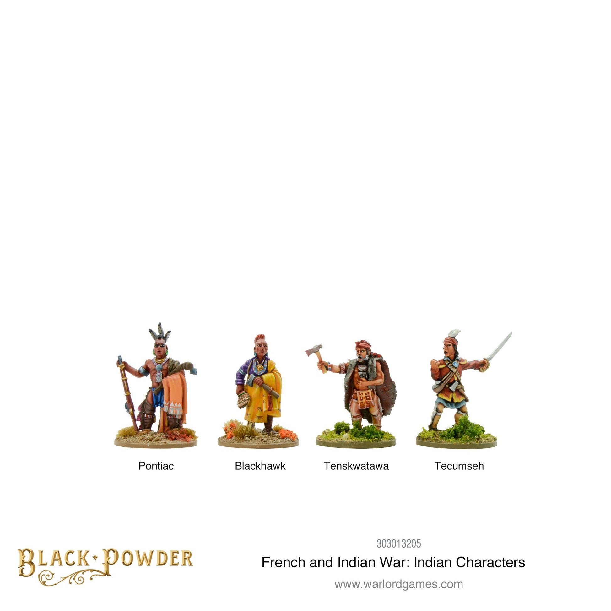 Black Powder: French Indian War: Indian Characters