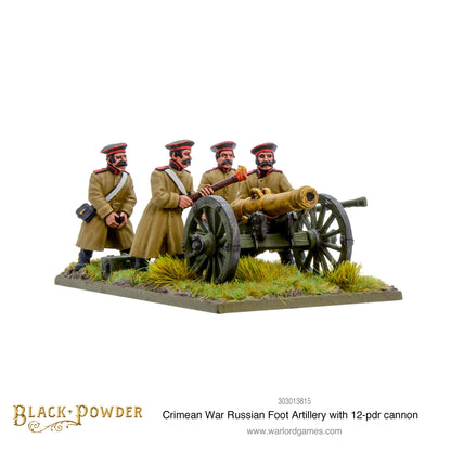 Black Powder: Crimean War Russian foot artillery with 12-pdr cannon