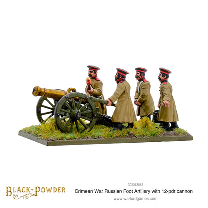 Black Powder: Crimean War Russian foot artillery with 12-pdr cannon