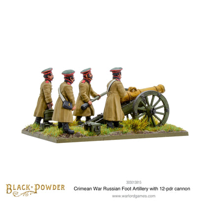 Black Powder: Crimean War Russian foot artillery with 12-pdr cannon