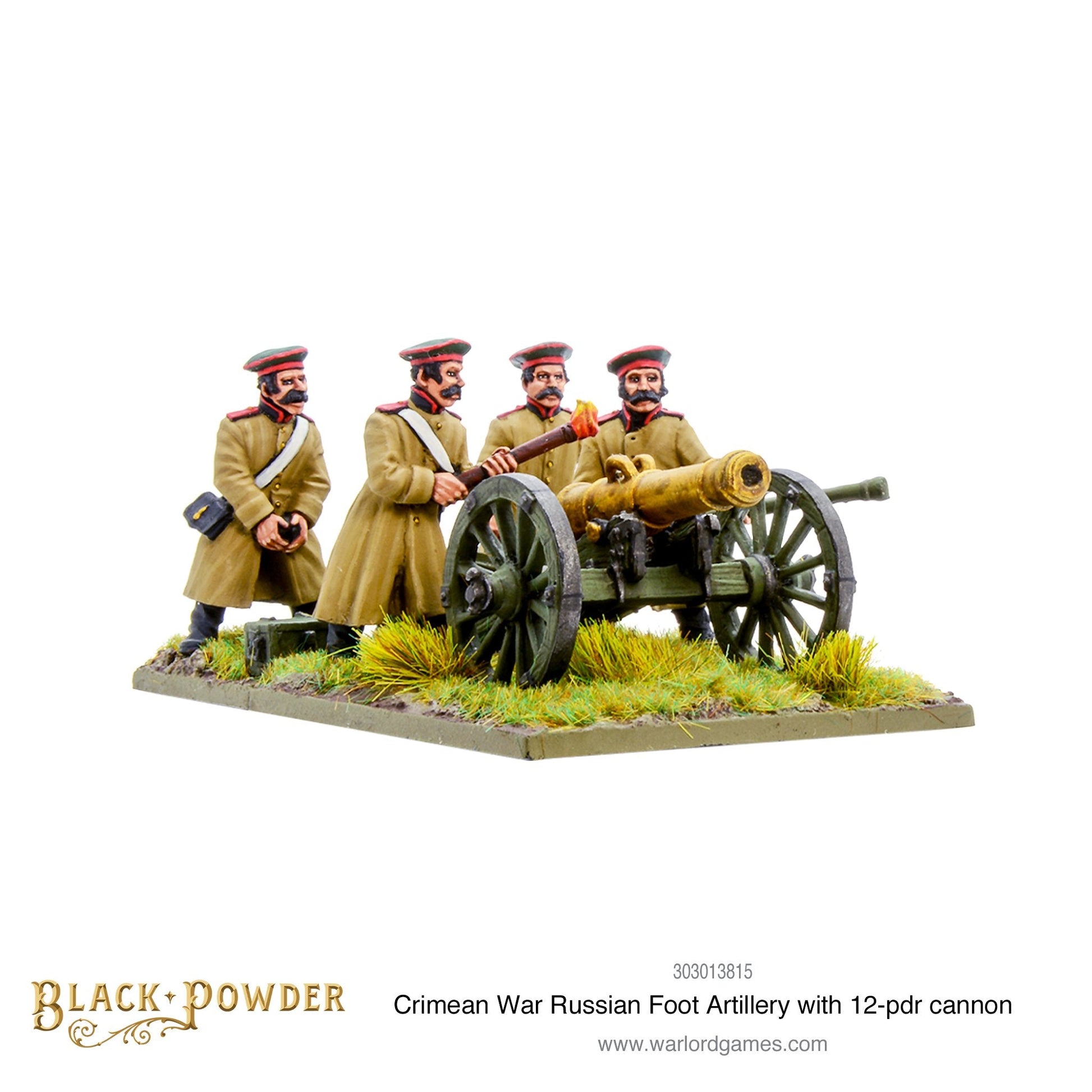 Black Powder: Crimean War Russian foot artillery with 12-pdr cannon