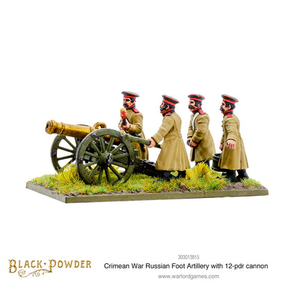 Black Powder: Crimean War Russian foot artillery with 12-pdr cannon