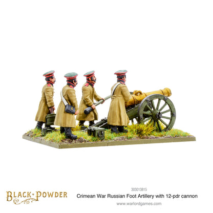 Black Powder: Crimean War Russian foot artillery with 12-pdr cannon