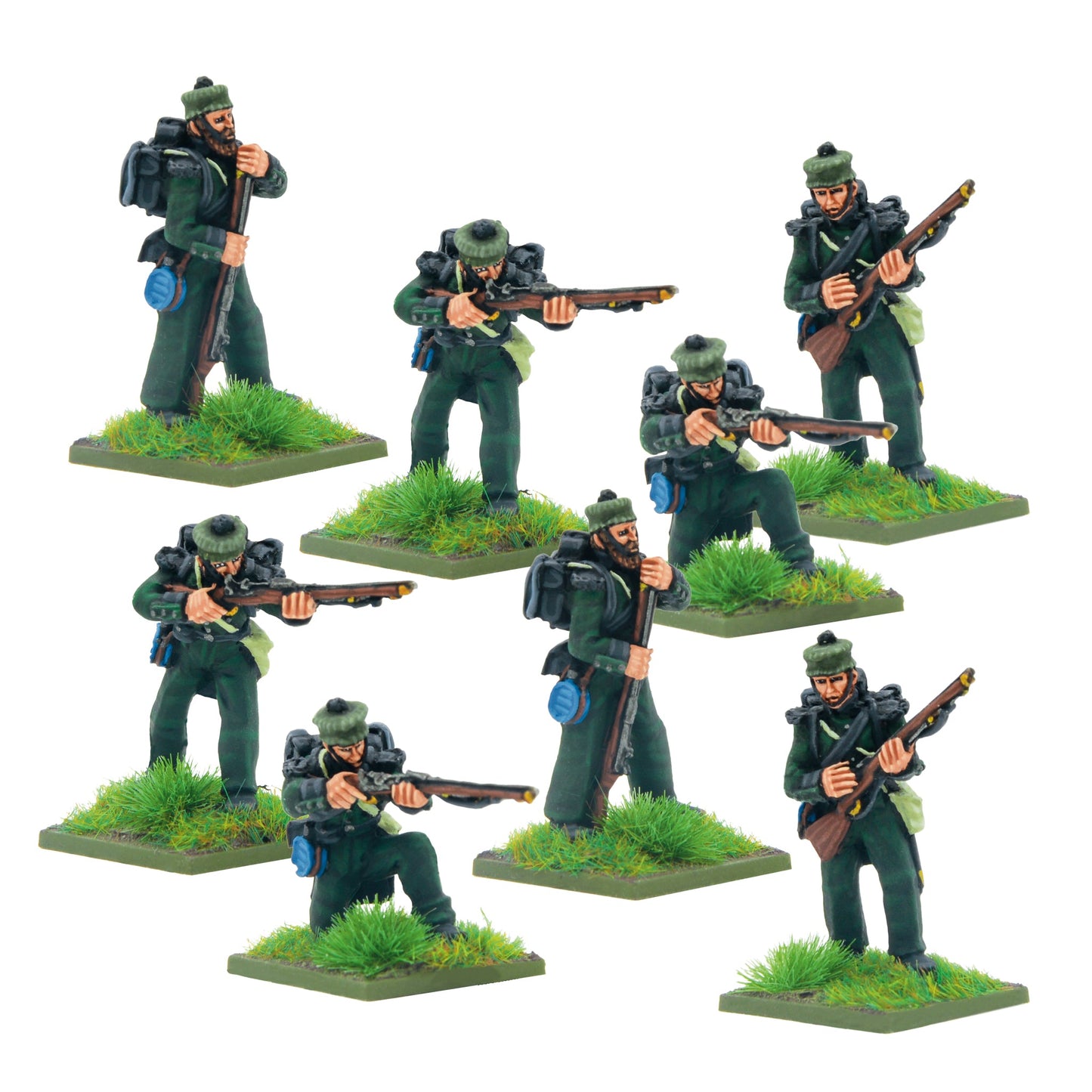 Black Powder: Crimean War British Rifle Brigade in forage caps