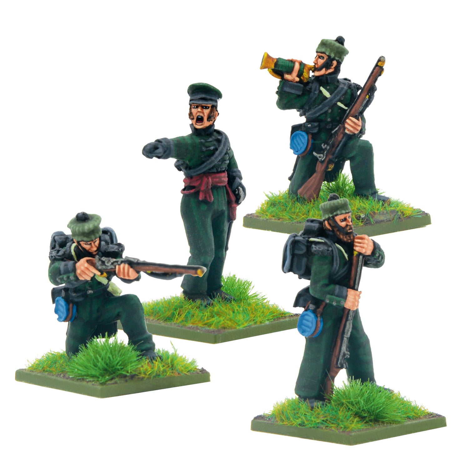 Black Powder: Crimean War British Rifle Brigade in forage caps command