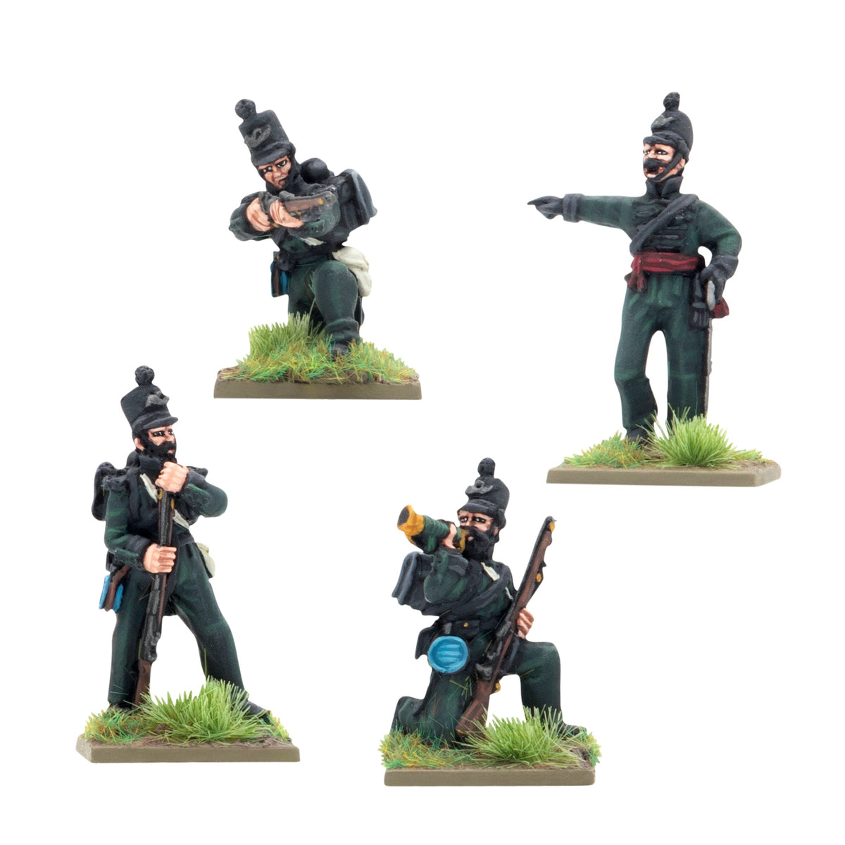 Black Powder: Crimean War British Rifle Brigade in shakos command