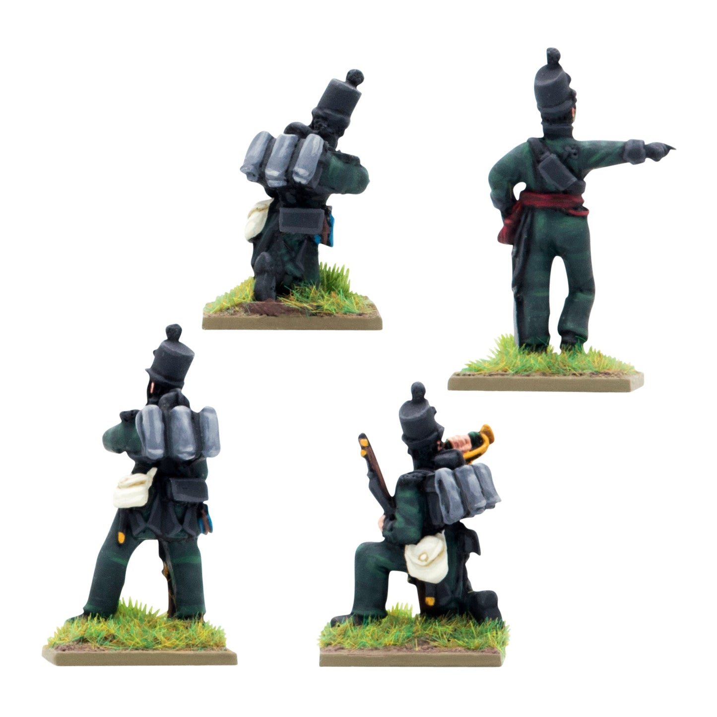 Black Powder: Crimean War British Rifle Brigade in shakos command