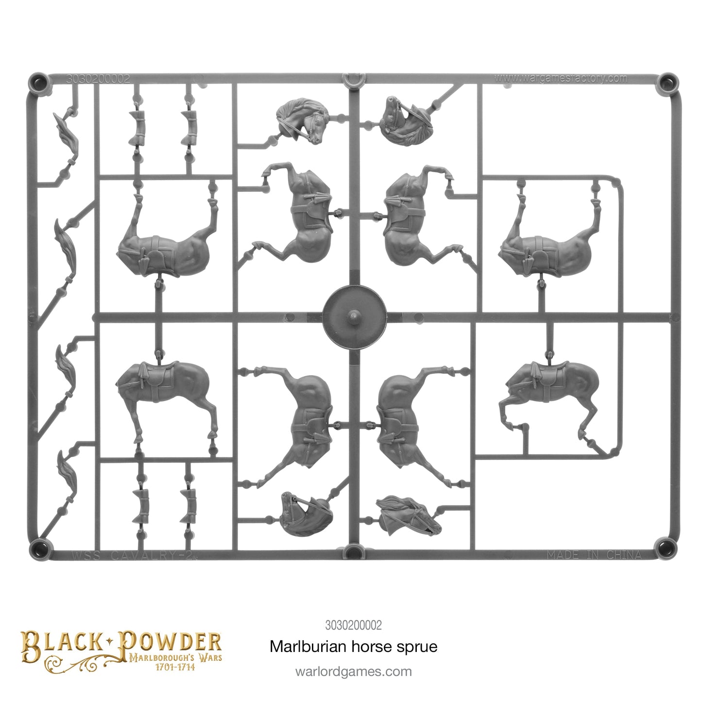 Black Powder: Marlburian Horses Sprue