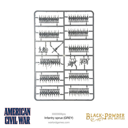 Epic Battles: American Civil War - American Civil War Infantry Sprue (Grey)