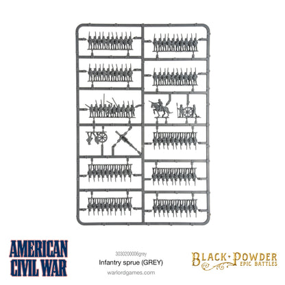 Epic Battles: American Civil War - American Civil War Infantry Sprue (Grey)