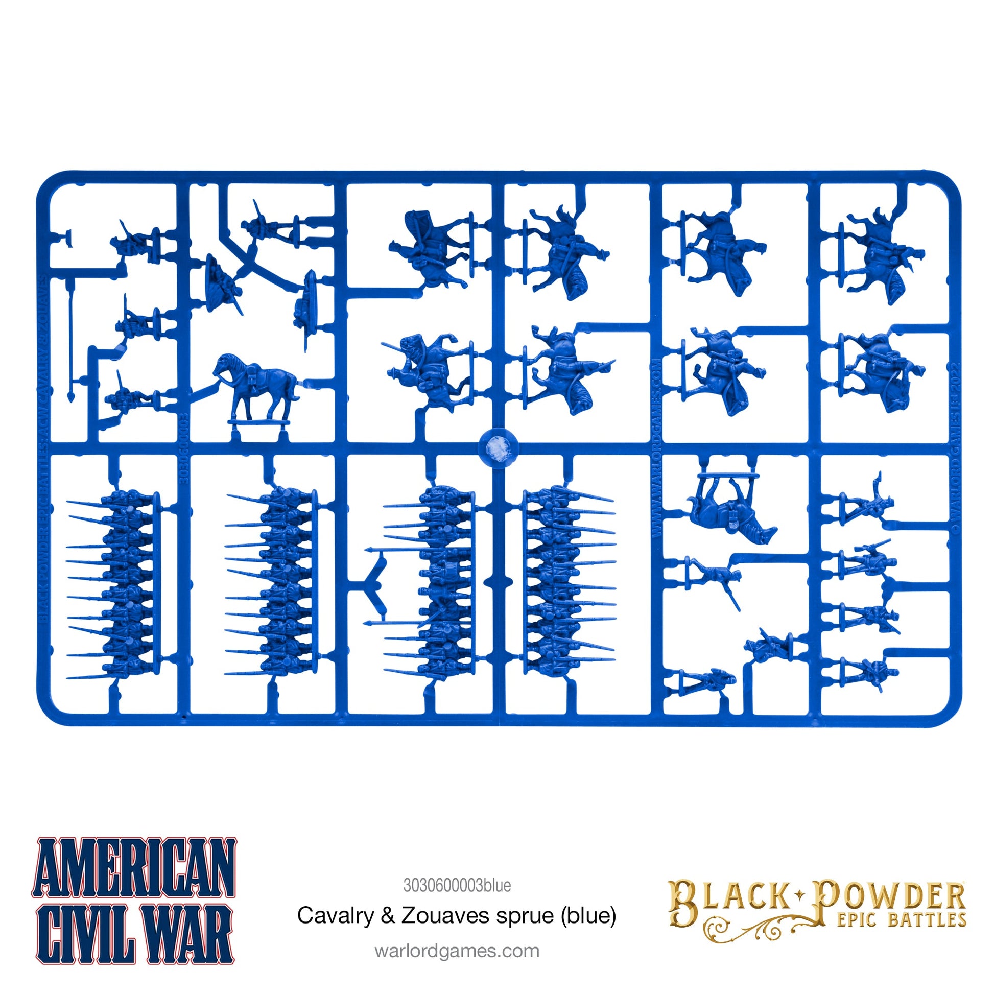 Epic Battles: American Civil War - Battles ACW Cavalry & Zouaves sprue (blue)