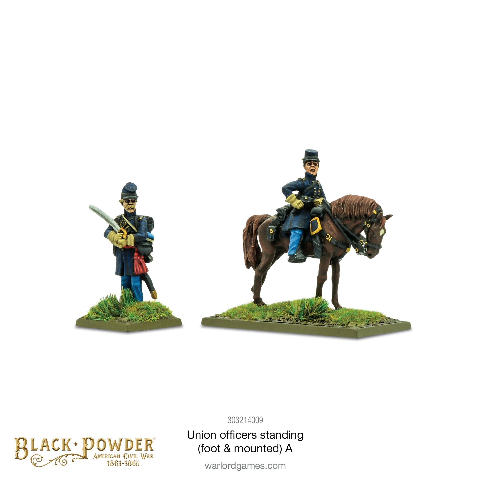 Black Powder: Union Officers standing (foot & mounted) A