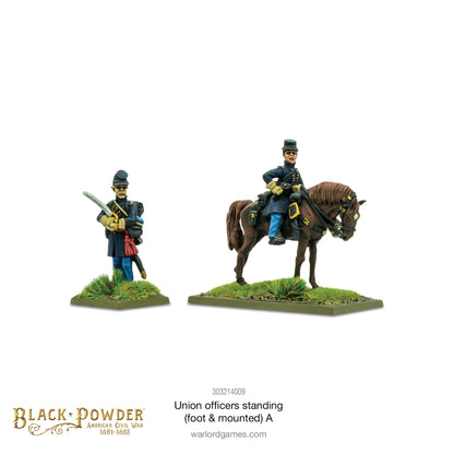 Black Powder: Union Officers standing (foot & mounted) A