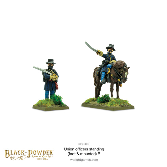 Black Powder: Union Officers standing (foot & mounted) B