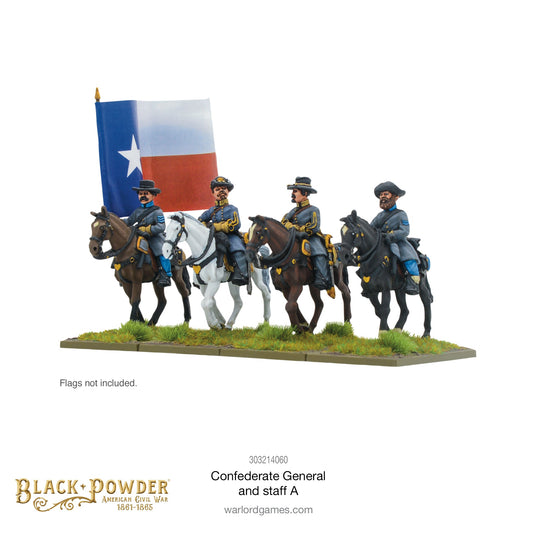 Black Powder: ACW Confederate General and staff A