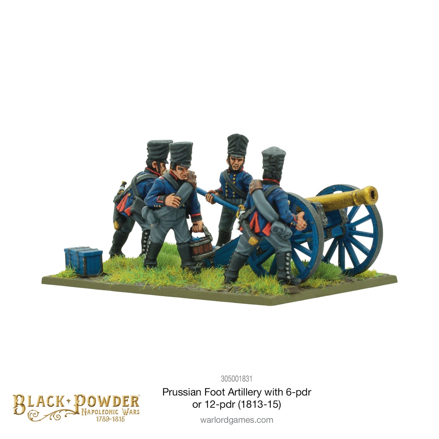 Black Powder: Prussians - Napoleonic Prussian Foot Artillery with 6- or 12-pdr (1813-15)