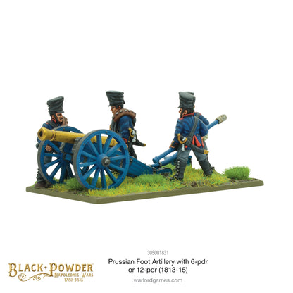 Black Powder: Prussians - Napoleonic Prussian Foot Artillery with 6- or 12-pdr (1813-15)