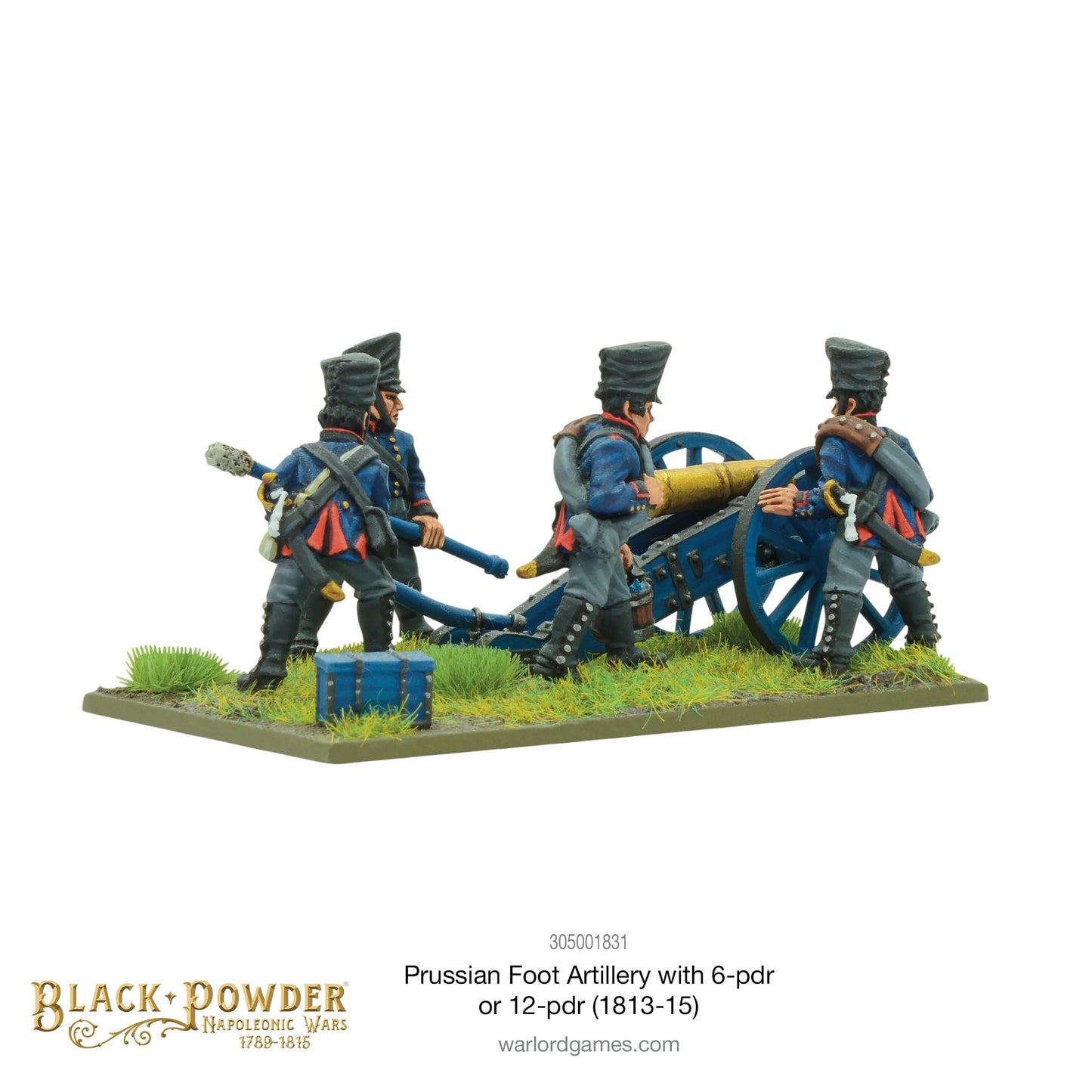 Black Powder: Prussians - Napoleonic Prussian Foot Artillery with 6- or 12-pdr (1813-15)