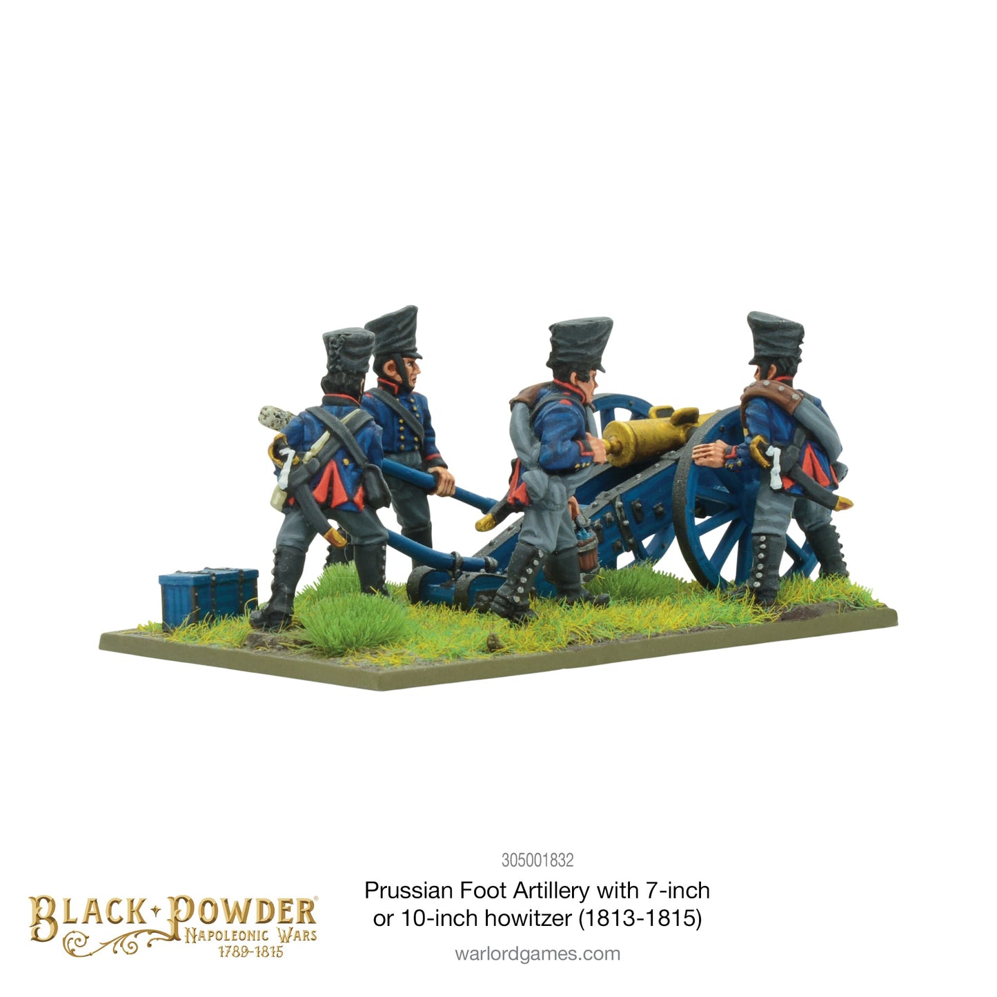 Black Powder: Prussians - Napoleonic Prussian Foot Artillery with 7 or 10-inch Howitzer (1813-1815)