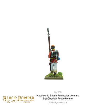 Black Powder: British - Napoleonic British Peninsular Veteran: Sgt Obediah Postlethwaite