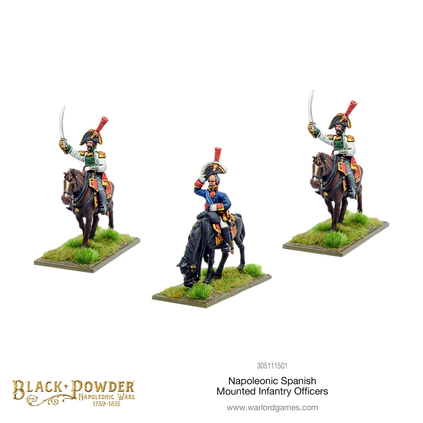 Black Powder: Napoleonic Spanish Mounted Infantry officers