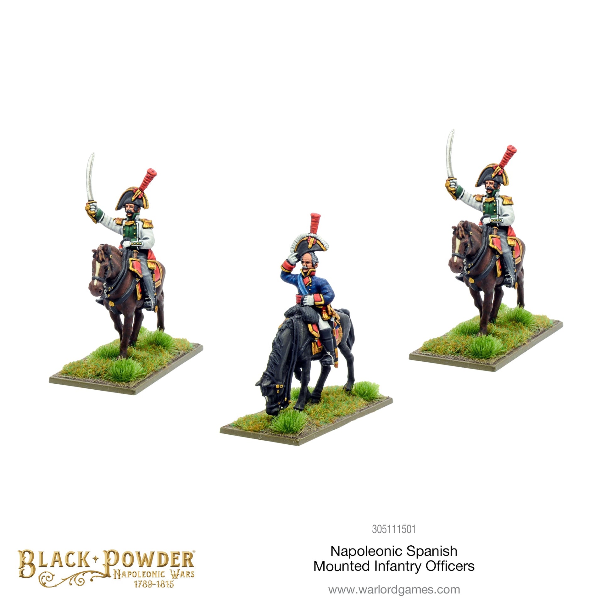 Black Powder: Napoleonic Spanish Mounted Infantry officers
