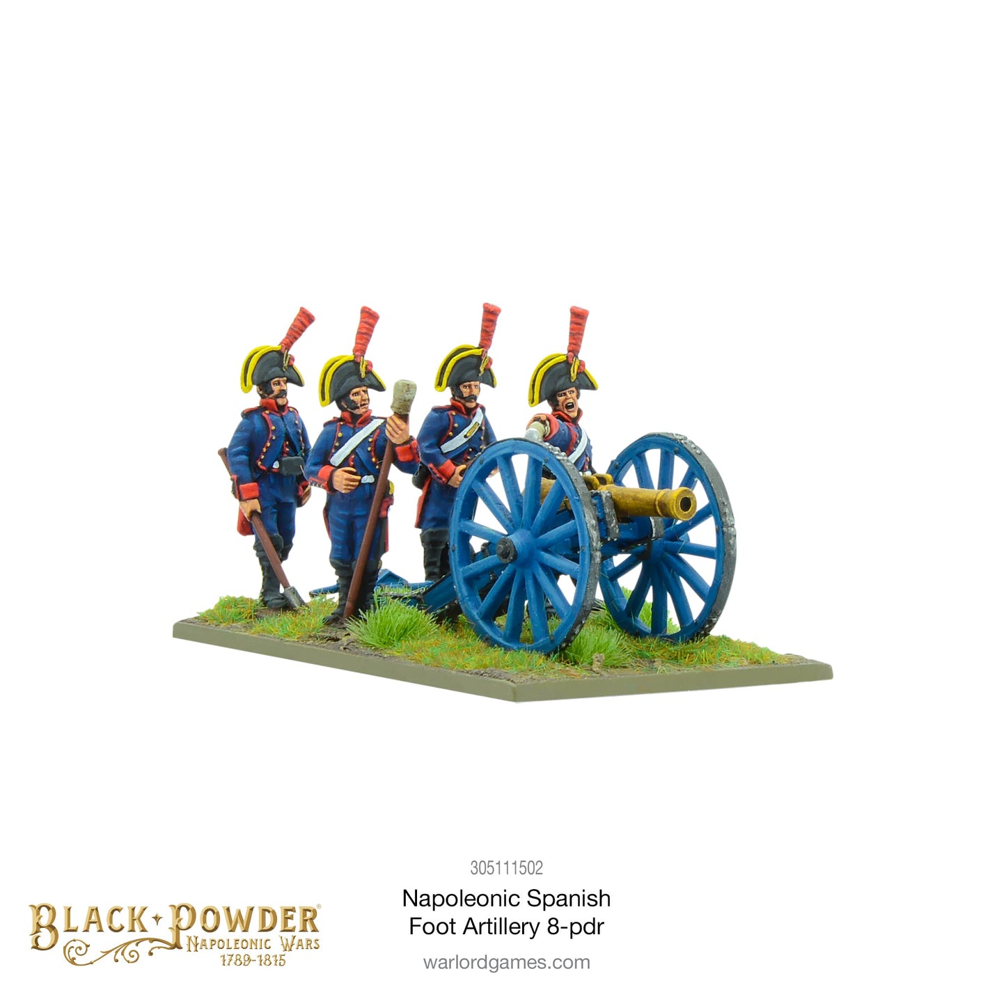 Black Powder: Napoleonic Spanish foot artillery 8-pdr