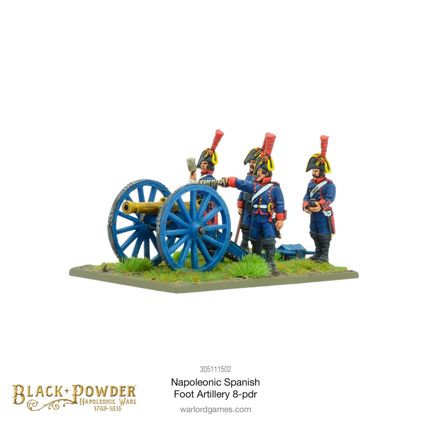 Black Powder: Napoleonic Spanish foot artillery 8-pdr