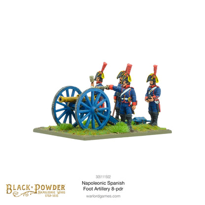 Black Powder: Napoleonic Spanish foot artillery 8-pdr