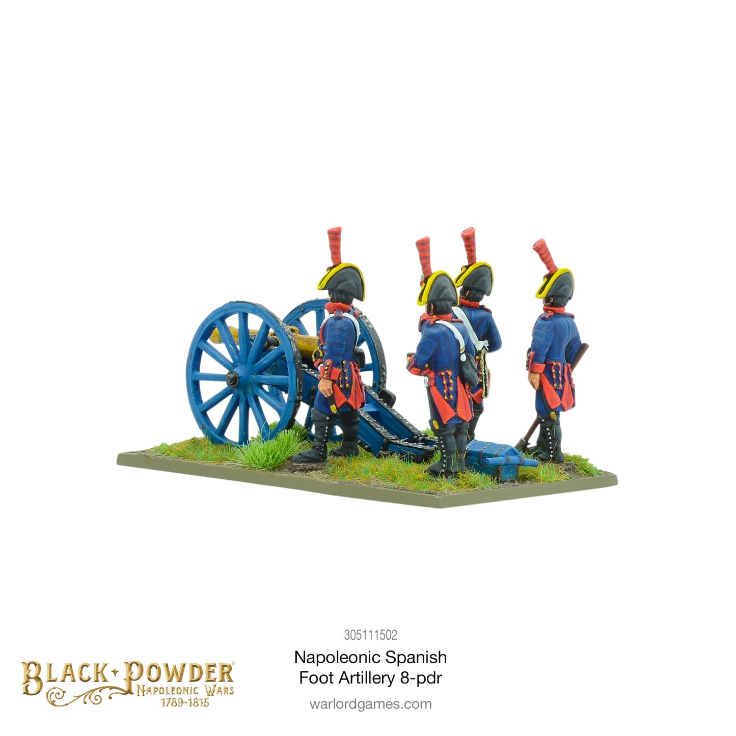 Black Powder: Napoleonic Spanish foot artillery 8-pdr