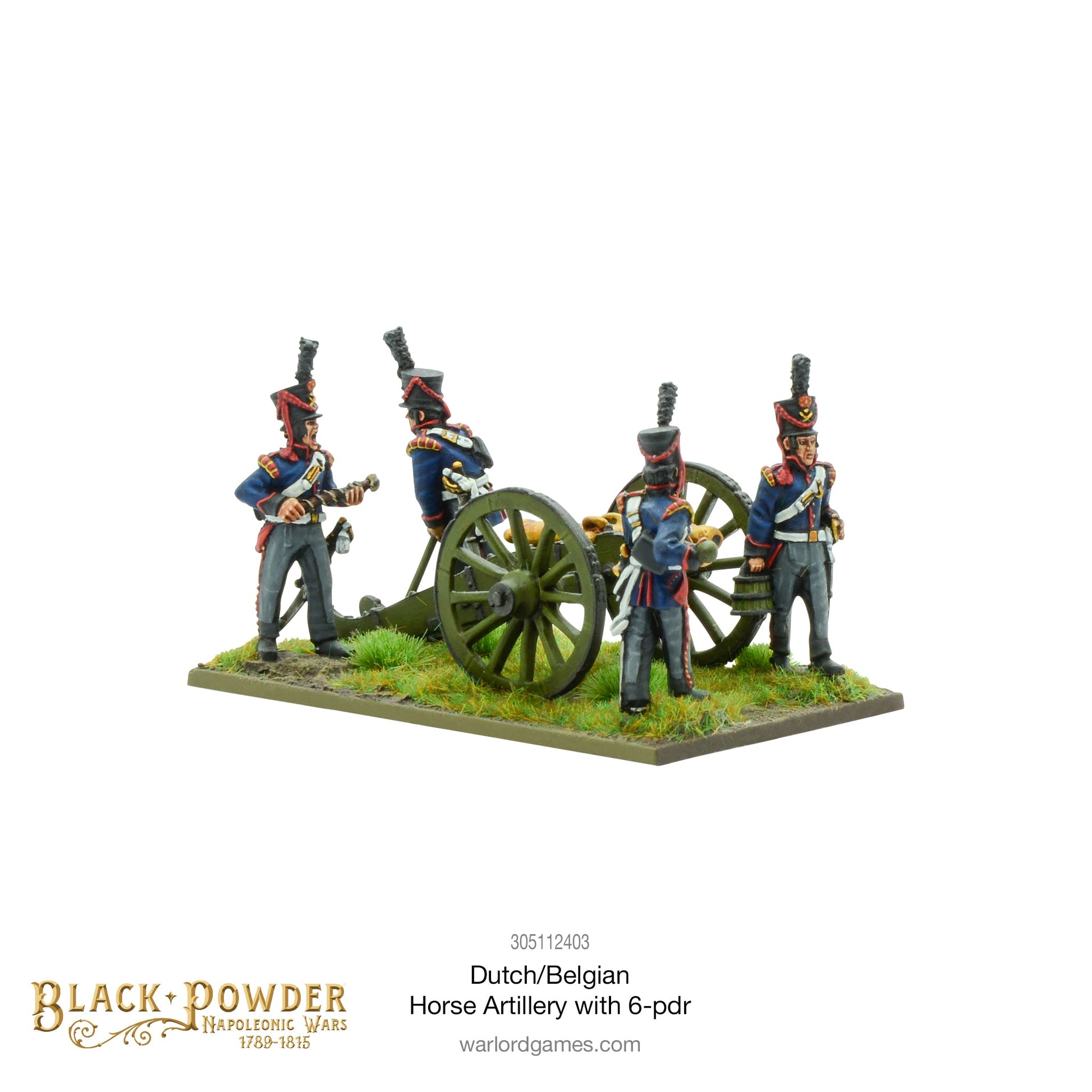 Black Powder: Napoleonic Dutch-Belgian Horse Artillery with 6-pdr