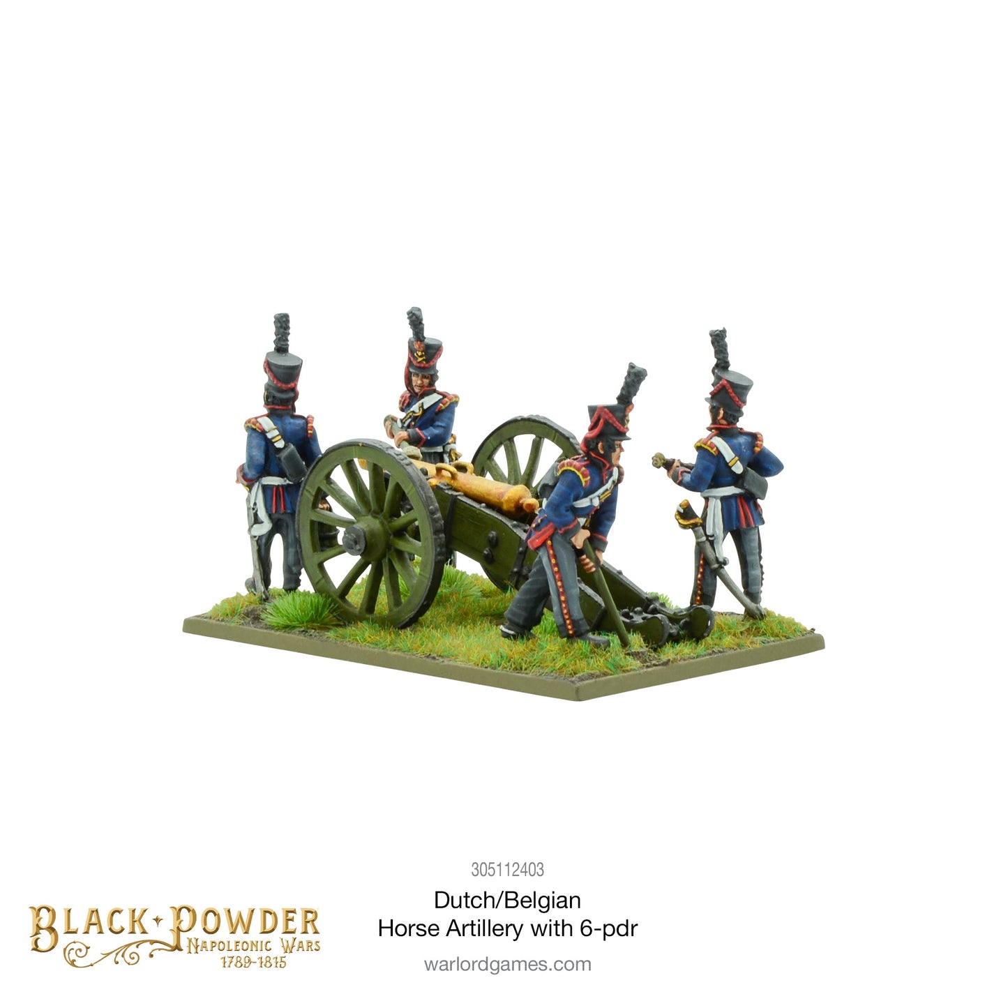 Black Powder: Napoleonic Dutch-Belgian Horse Artillery with 6-pdr