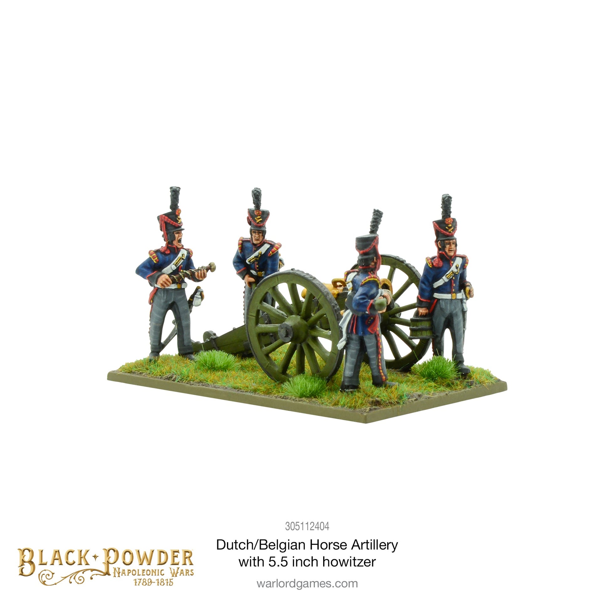 Black Powder: Napoleonic Dutch-Belgian Horse Artillery with 5.5-inch howitzer