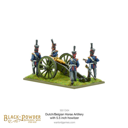 Black Powder: Napoleonic Dutch-Belgian Horse Artillery with 5.5-inch howitzer