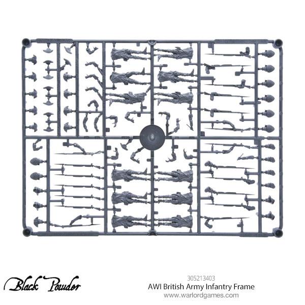 Black Powder: AWI British Army Infantry Sprue