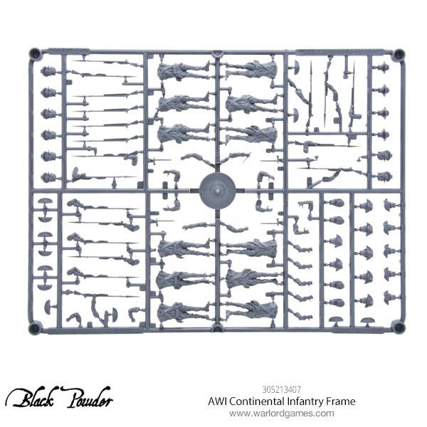 Black Powder: AWI Continental Infantry Sprue