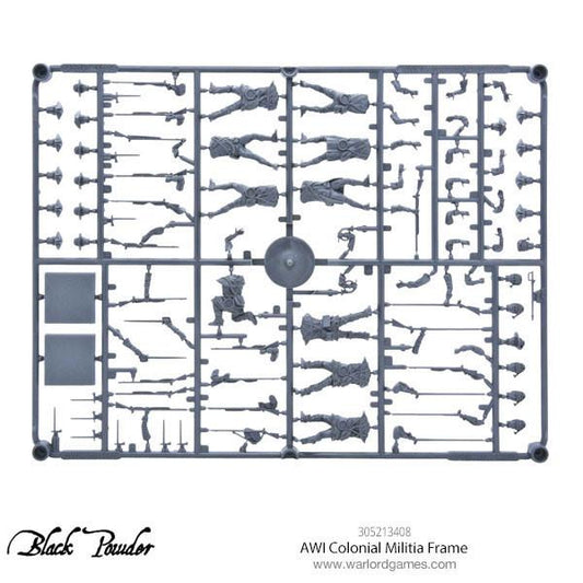 Black Powder: AWI Colonial Militia Sprue