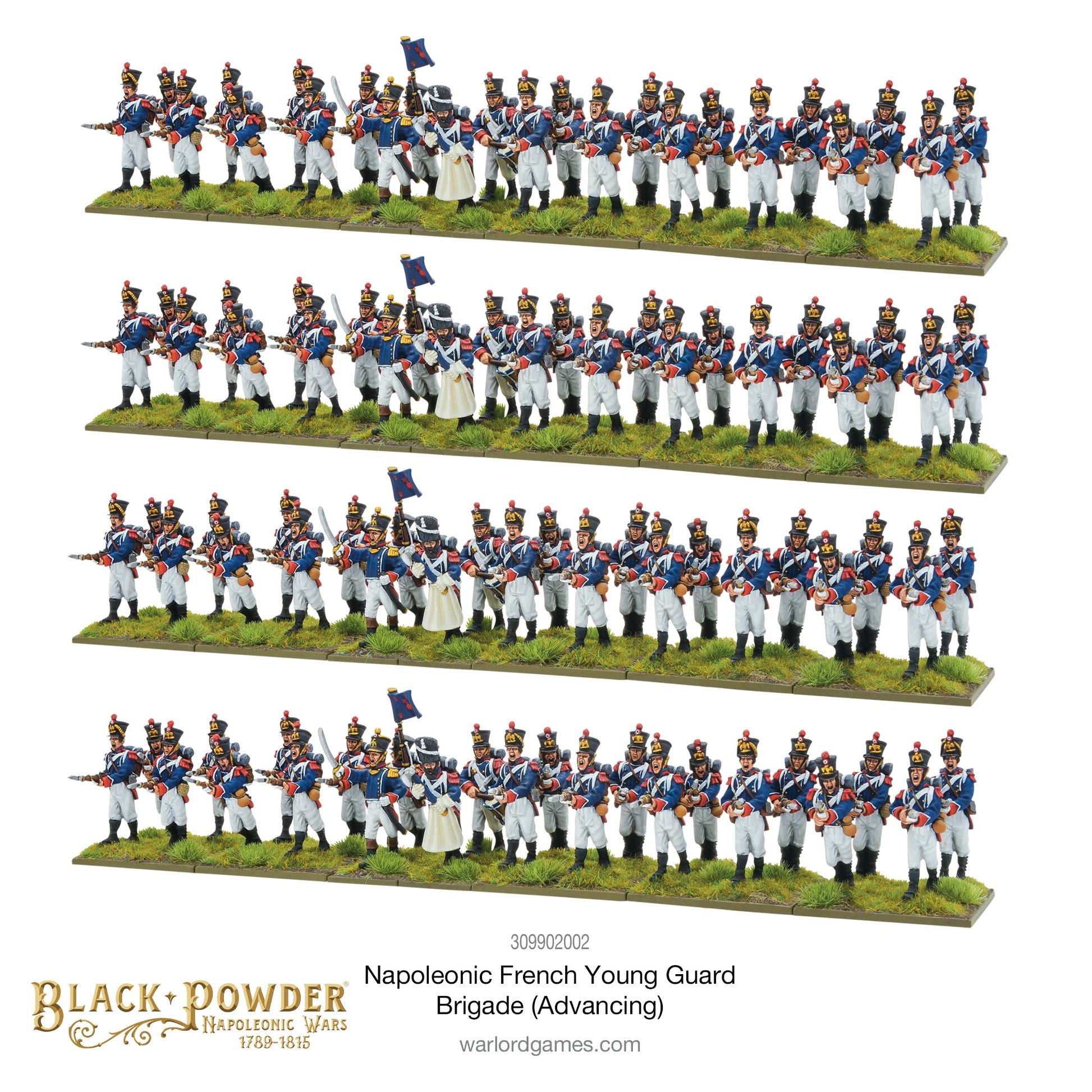 Black Powder: French - Napoleonic French Young Guard Brigade (Advancing)