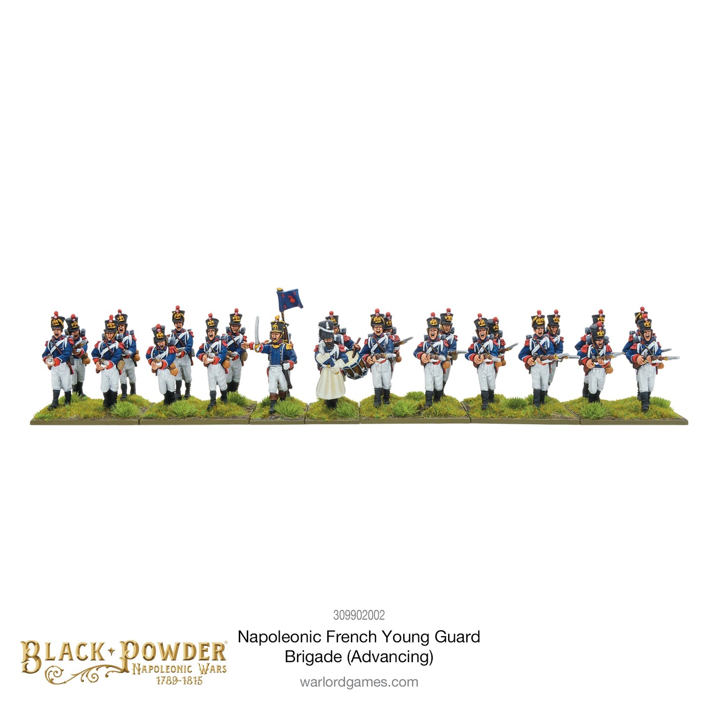Black Powder: French - Napoleonic French Young Guard Brigade (Advancing)