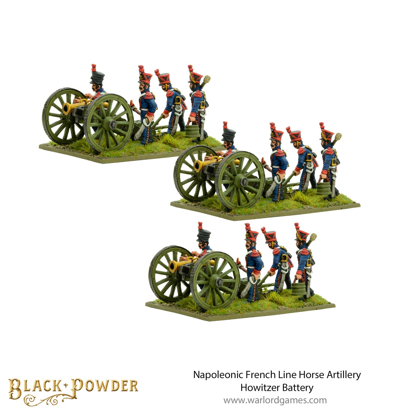 Black Powder: French - Napoleonic French Line Horse Artillery Howitzer Battery