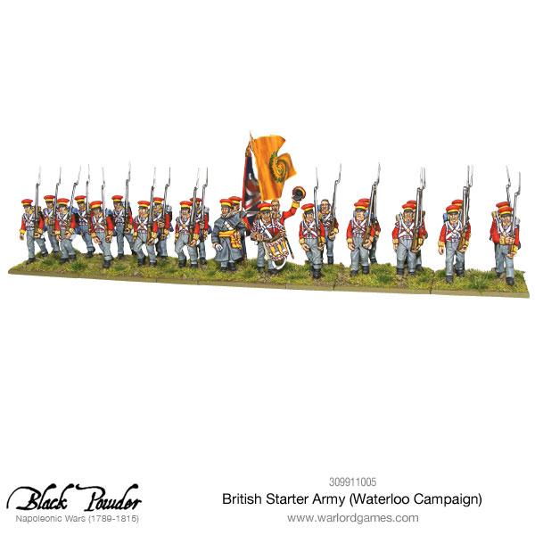 Black Powder: British - Napoleonic British starter army (Waterloo campaign)