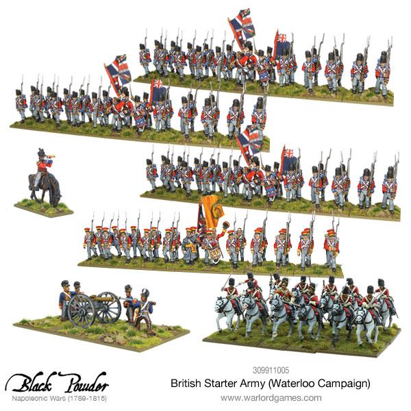 Black Powder: British - Napoleonic British starter army (Waterloo campaign)