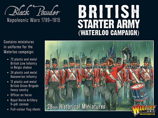 Black Powder: British - Napoleonic British starter army (Waterloo campaign)