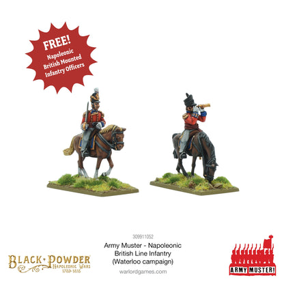 Black Powder: British - Army Muster: Napoleonic British Line Infantry (Waterloo Campaign)