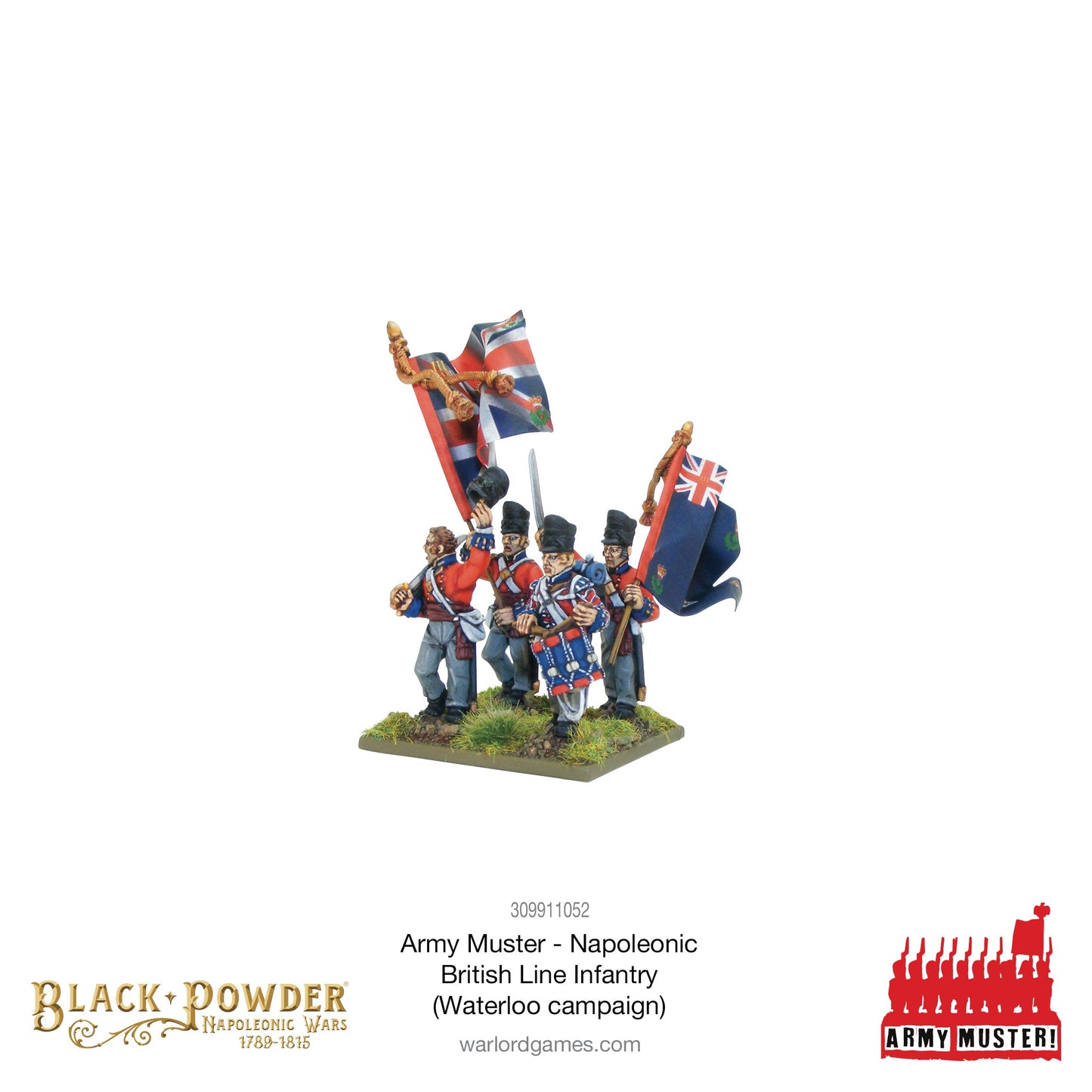 Black Powder: British - Army Muster: Napoleonic British Line Infantry (Waterloo Campaign)