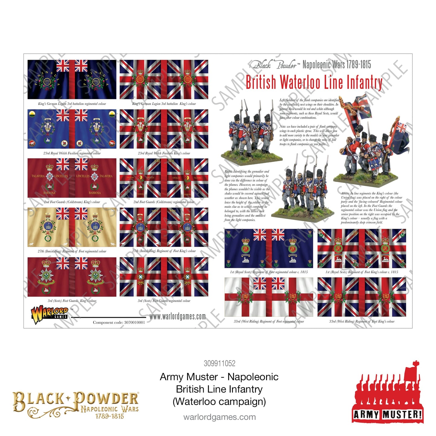 Black Powder: British - Army Muster: Napoleonic British Line Infantry (Waterloo Campaign)