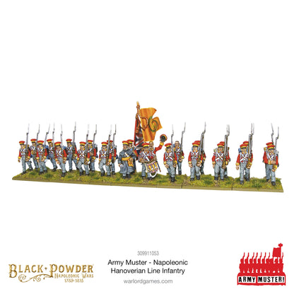 Black Powder: British - Army Muster: Napoleonic Hanoverian Line Infantry