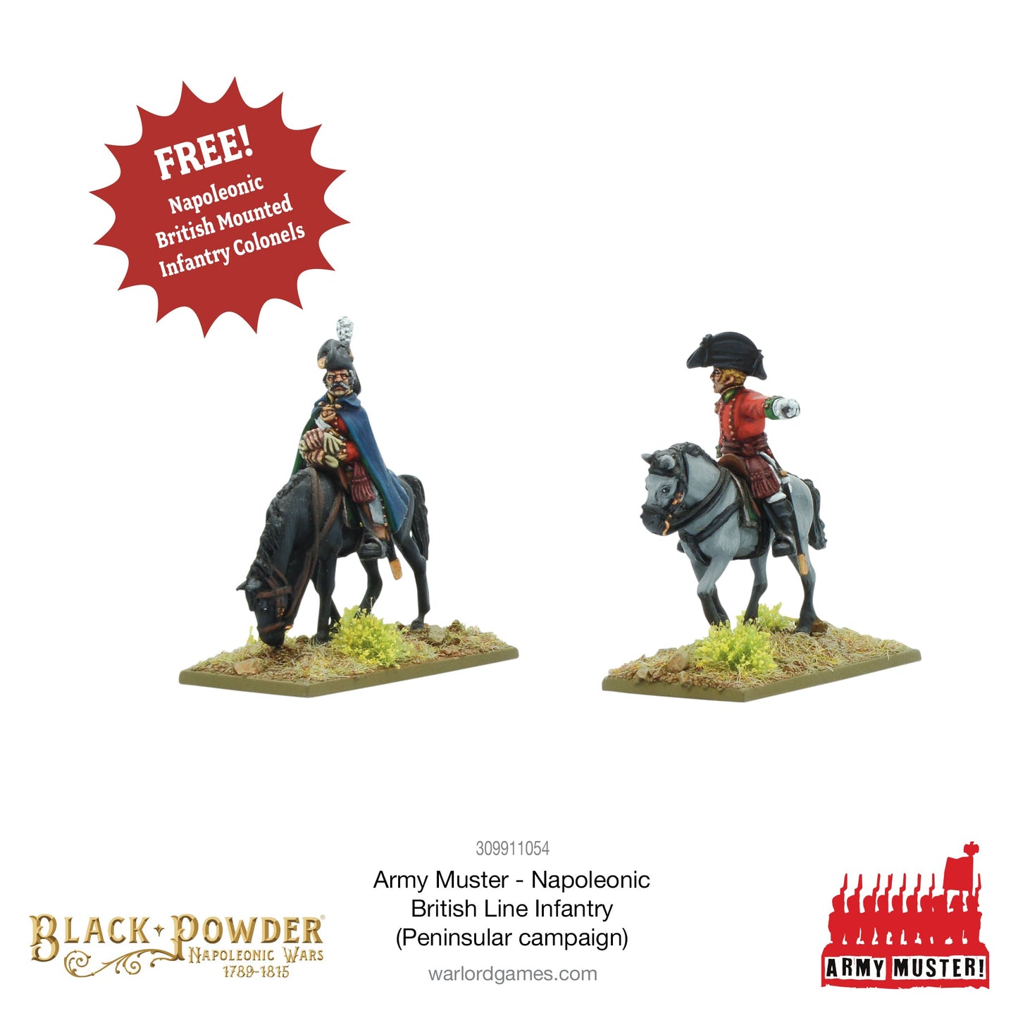 Black Powder: British - Army Muster: Napoleonic British Line Infantry (Peninsular Campaign)
