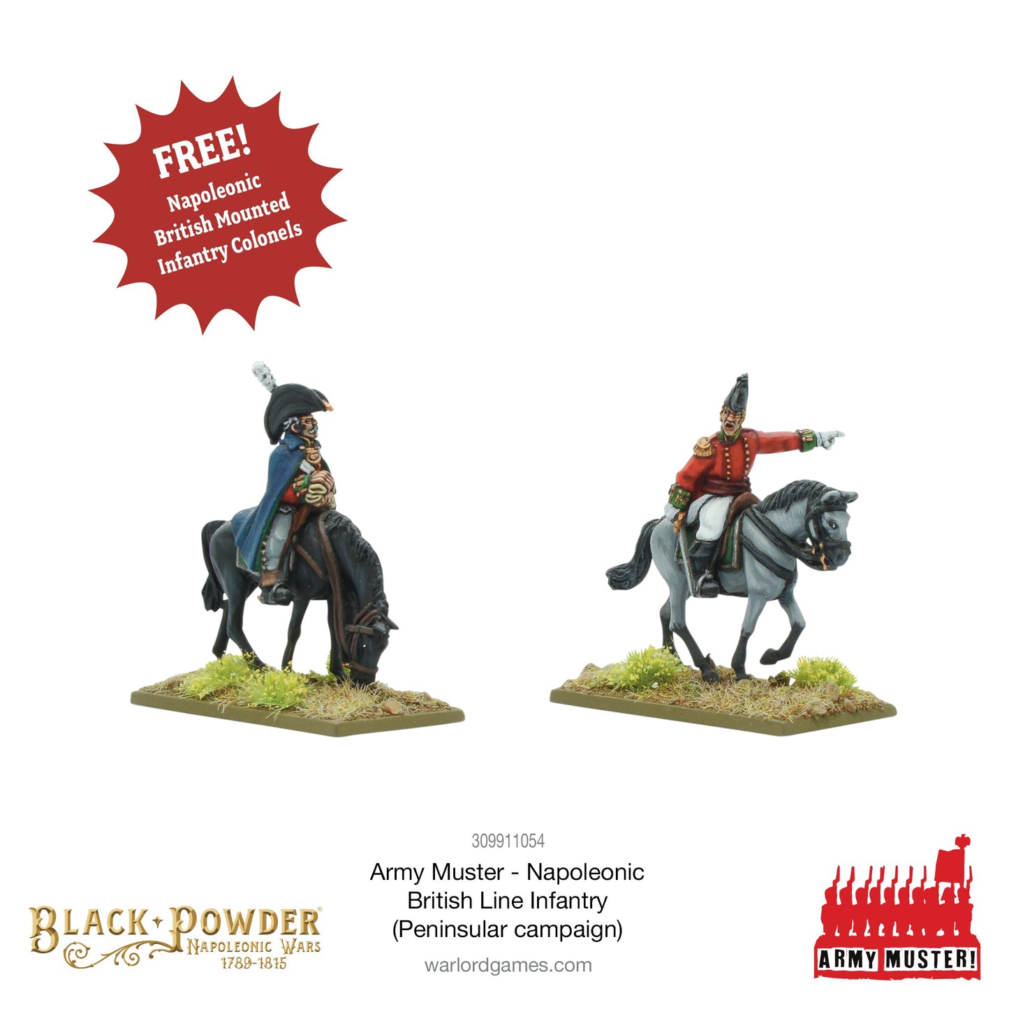 Black Powder: British - Army Muster: Napoleonic British Line Infantry (Peninsular Campaign)