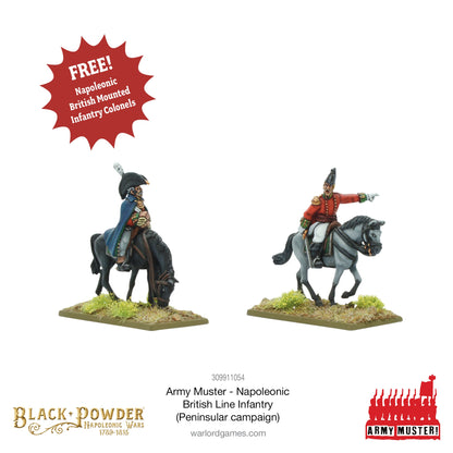 Black Powder: British - Army Muster: Napoleonic British Line Infantry (Peninsular Campaign)